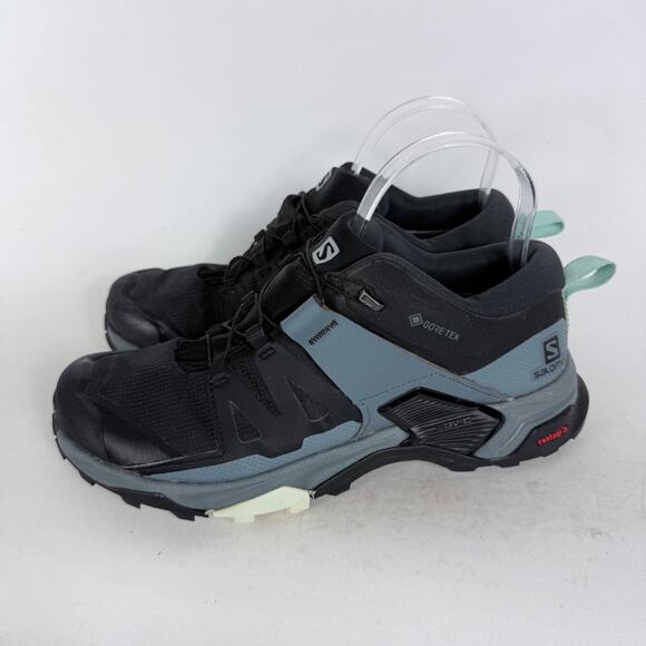 Salomon X Ultra 4 Gore-Tex Hiking Shoes Women's 8 Black Stormy Weather Low Top - Picture 5 of 10